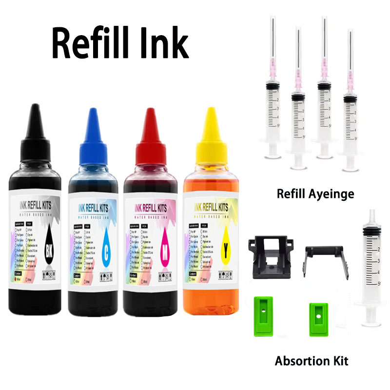 Eco Solvent Ink Cartridge - エプソン、キヤノン、HP、ブラザーのインクジェットデスクジェットCISSカートリッジ、エコタンクカートリッジ305、40、41、845、815用染料インク詰め替えキット