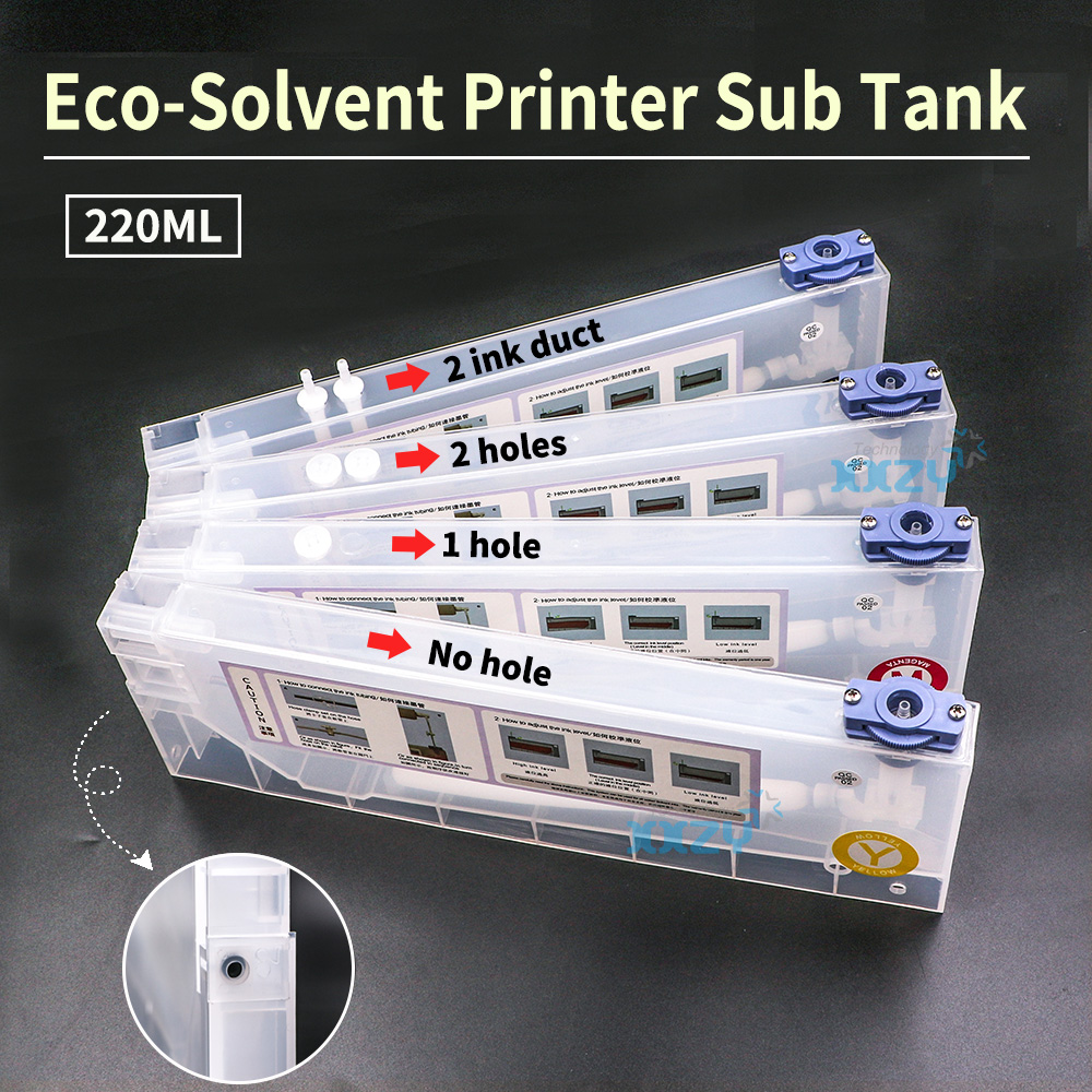 Eco Solvent Ink Cartridge - Simaki jv33用の詰め替え可能なインクカートリッジ,大量のバンドインクサプライ,エコソルベント,ロングサブタンク用,220ml