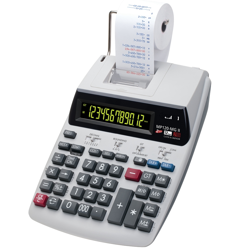 Commercial Printing Calculator - 印刷可能な電卓 金融および金融印刷電卓 2色プリンタータイプ MP-120MG