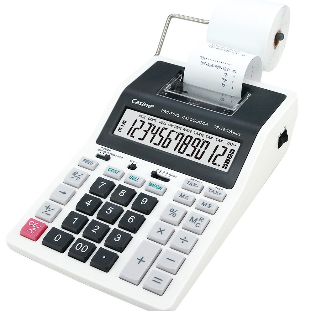 Commercial Printing Calculator - カジーヌオフィス金融モノクロ印刷計算機バンクスーパーレザーバンクキャッシャースペシャルコンピューター