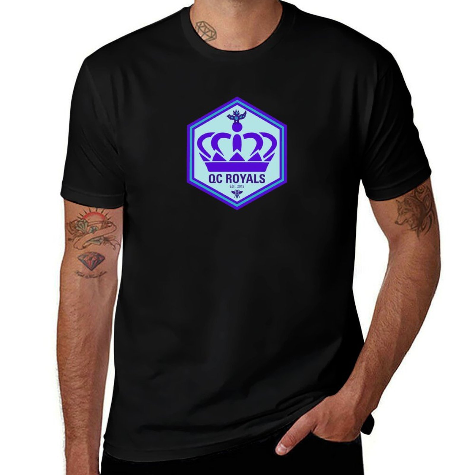 QC ロイヤルズ 2021 ロゴ Tシャツ サマープリント半 - Printing Qc のレビューと価格