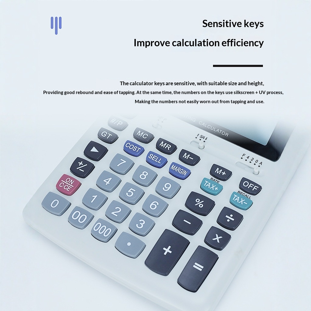 印刷可能な電卓 12桁 数字会社 銀行 会計・財務 印刷型コ - Commercial Printing Calculator のレビューと価格