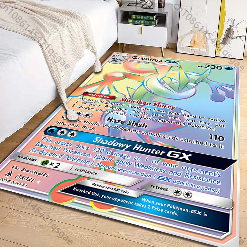 1PC ポケモングレンニンジャカードプリントカーペットリビン - Commercial Printing Format のレビューと価格