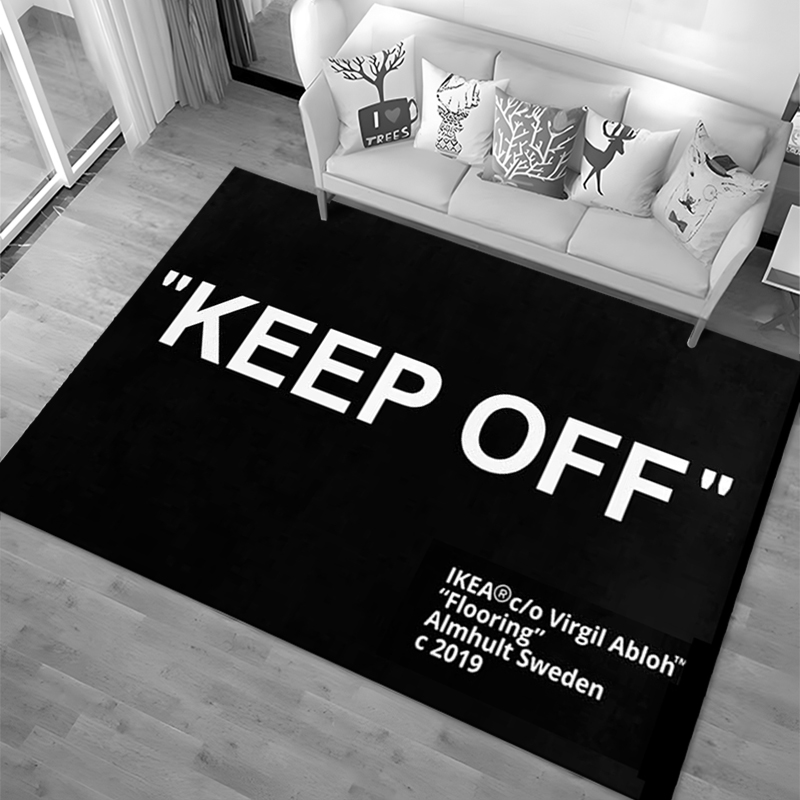 3Dプリント大型カーペット「Keep Off」エリアラグ、家 - Commercial Printing Format のレビューと価格