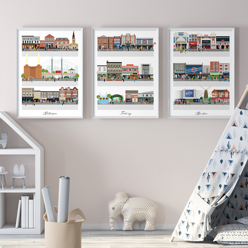 ロンドン商業キャンバス絵画バターシー・ブリクストン・トゥーテ - Commercial Printing London のレビューと価格