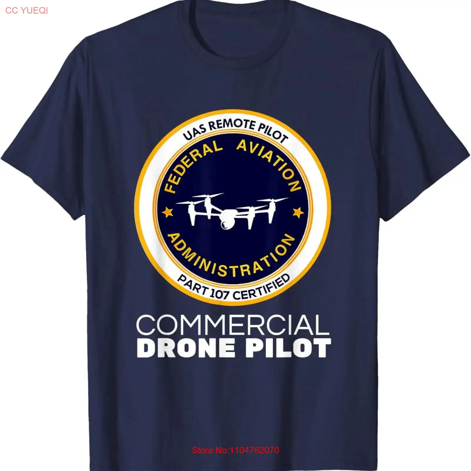 FAA 商用ドローンパイロット Tシャツ ヴィンテージ ウォ - Commercial Printing & Graphics のレビューと価格