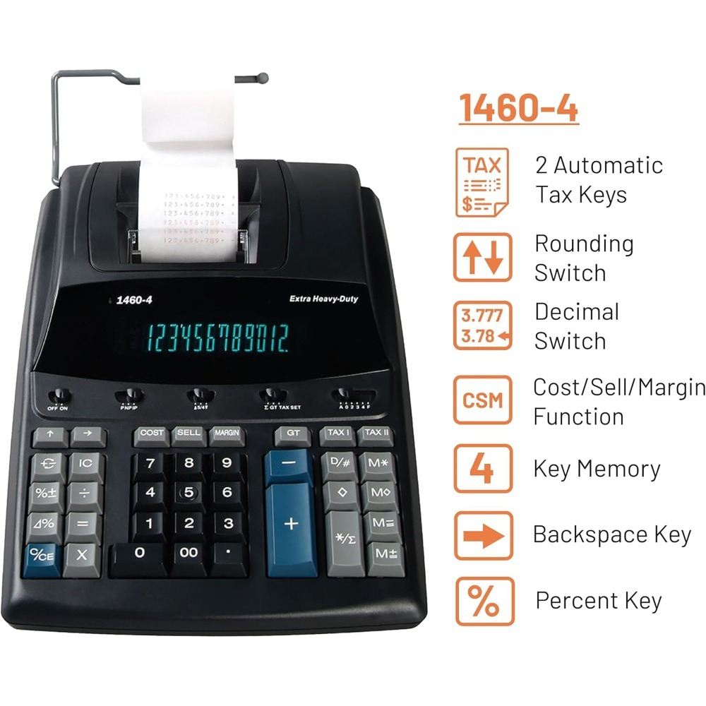 12桁の大型商用印刷用電卓、オフィス、会計、小売向けの高速デ - Commercial Printing Calculator のレビューと価格