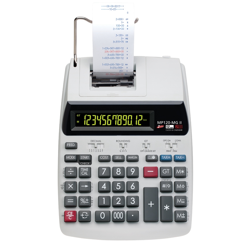 印刷可能な電卓 金融および金融印刷電卓 2色プリンタータイプ - Commercial Printing Calculator のレビューと価格