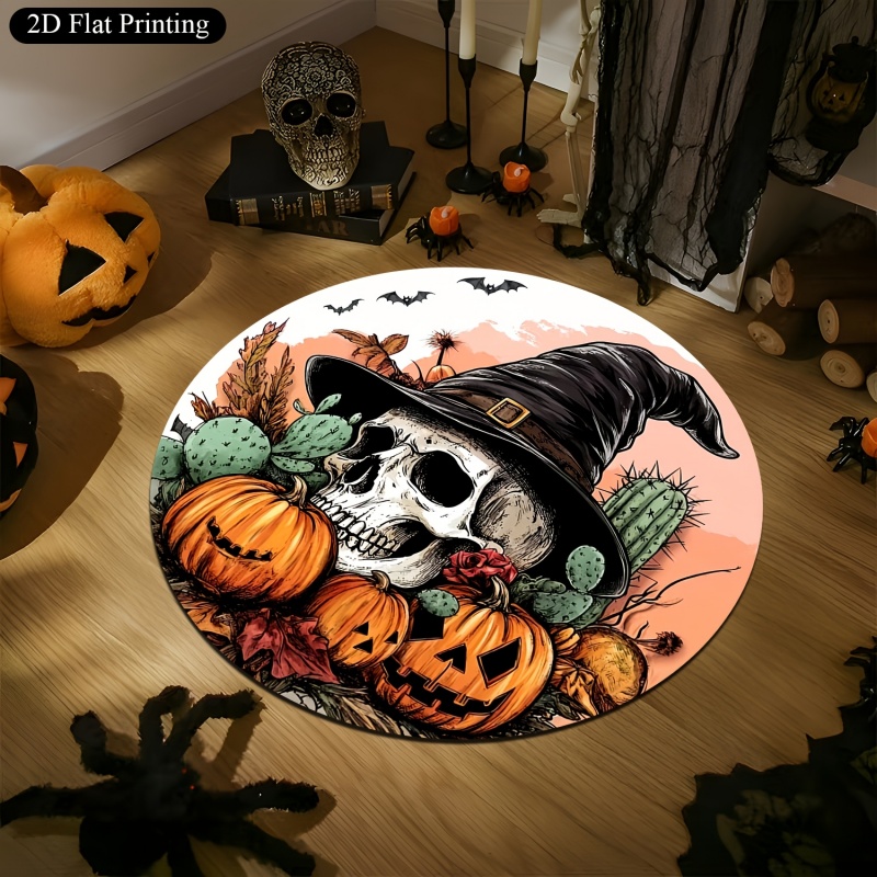 ハッピーハロウィン パンプキン ホーンテッドハウス ラウンド - Commercial Printing House のレビューと価格