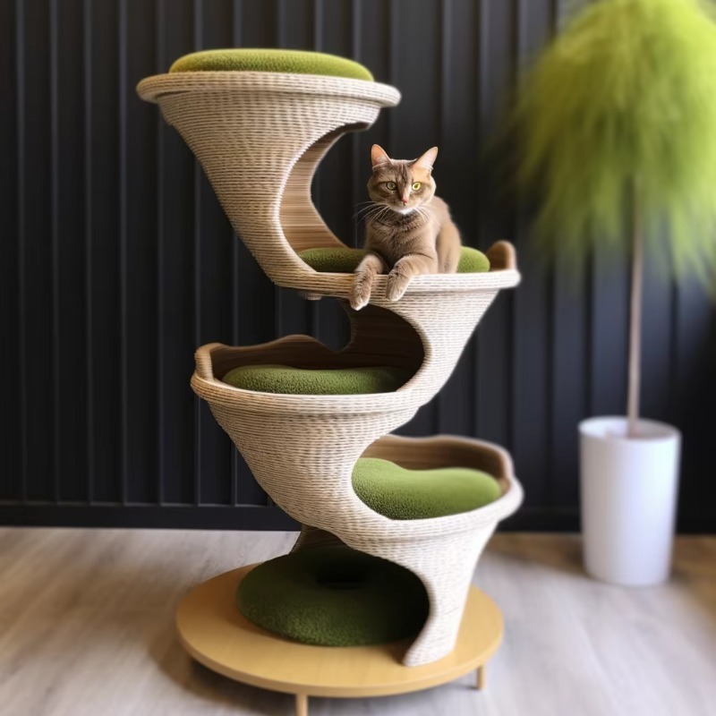 モダンキャットアパートメントハウス、エコ素材を使用した3Dプ - Commercial Printing House のレビューと価格